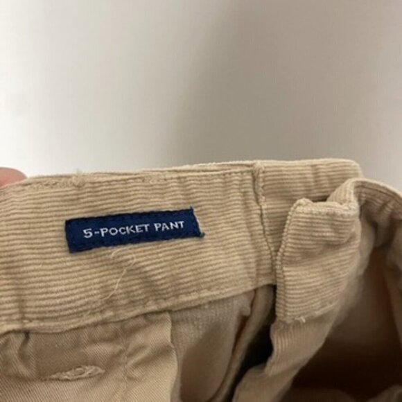 Vineyard Vines 5 Pocket Pants Corduroy Tan Mens 36x34 Straight Leg - Picture 7 of 8